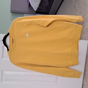 Yellow nike crew neck